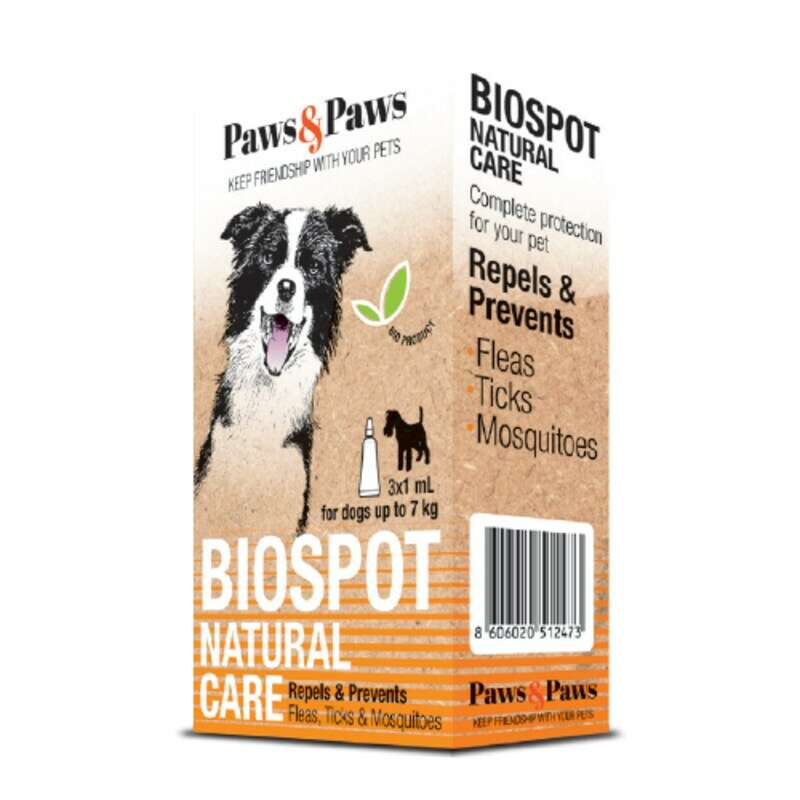 Biospot on natural care 3x1ml za pse do 7kg