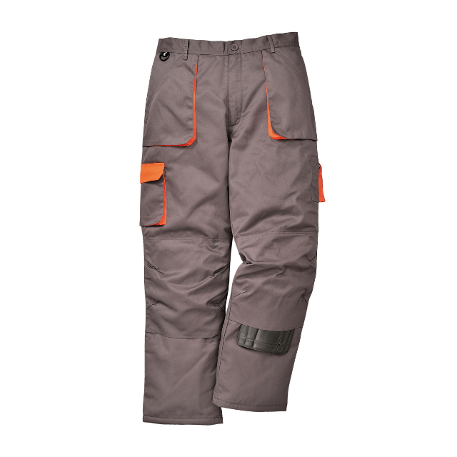 Radne pantalone postavljene contrast sive/narandzaste monsun